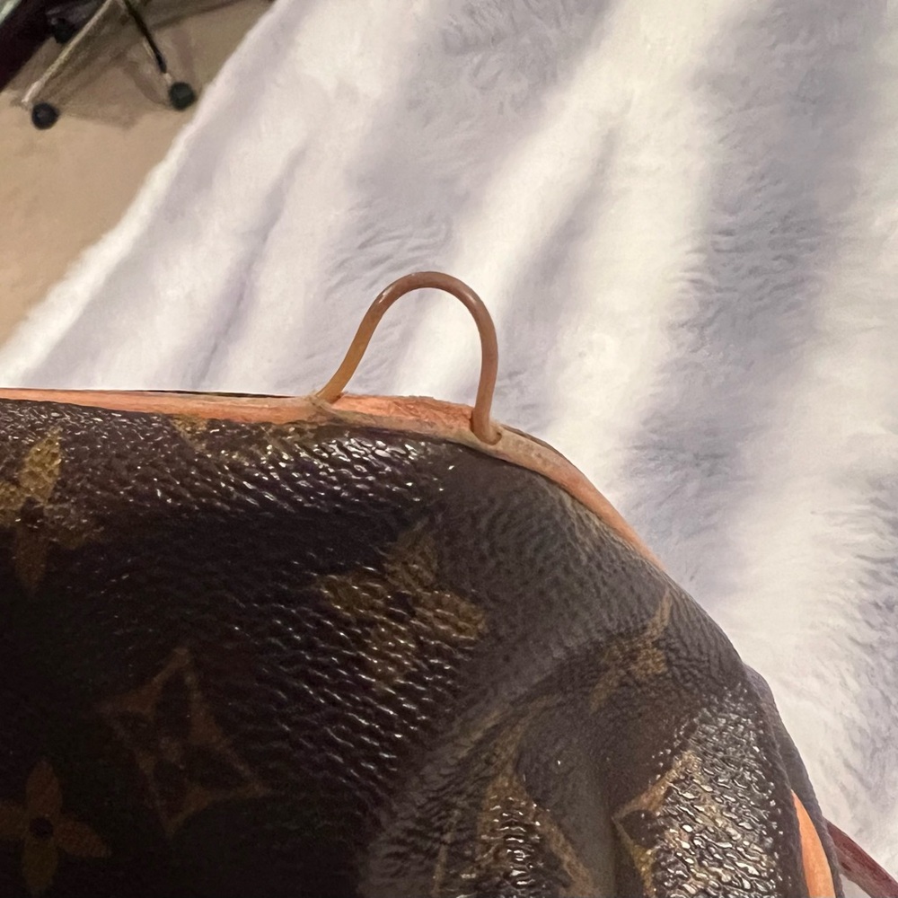 AS IS ….Louis  Vuitton Palermo Classic Brown Monogram Bag- SM TEAR BOTTOM OF BAG - Picture 14 of 15